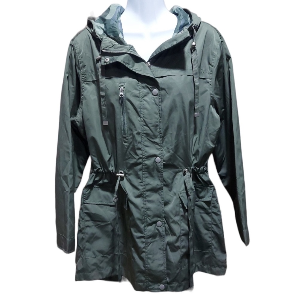 Time and Tru Women's Hooded Utility Jacket Size L "Like New"